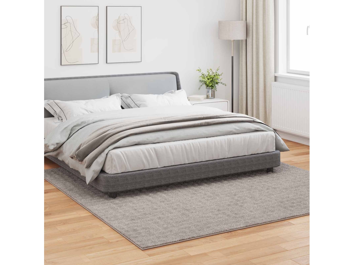 Vidaxl Tapetes De Área Quadrado Sirolo Areia 240 X 240 Cm Poliéster