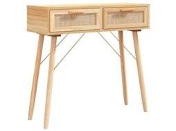 Console Table, Console Tables Vidaxl Marrom Madeira De Pinho (n/a)