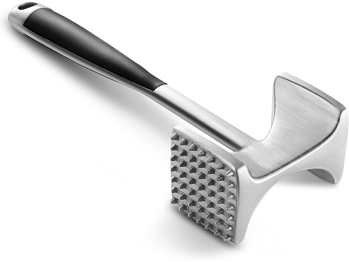 Amaciador de Carne com Martelo Ergonómico, Martelo de Carne de Dupla Face para Cozinha DUREFORWARD
