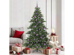 Vidaxl Árvore De Natal Articulada Artificial Verde 180 Cm Pvc E Aço