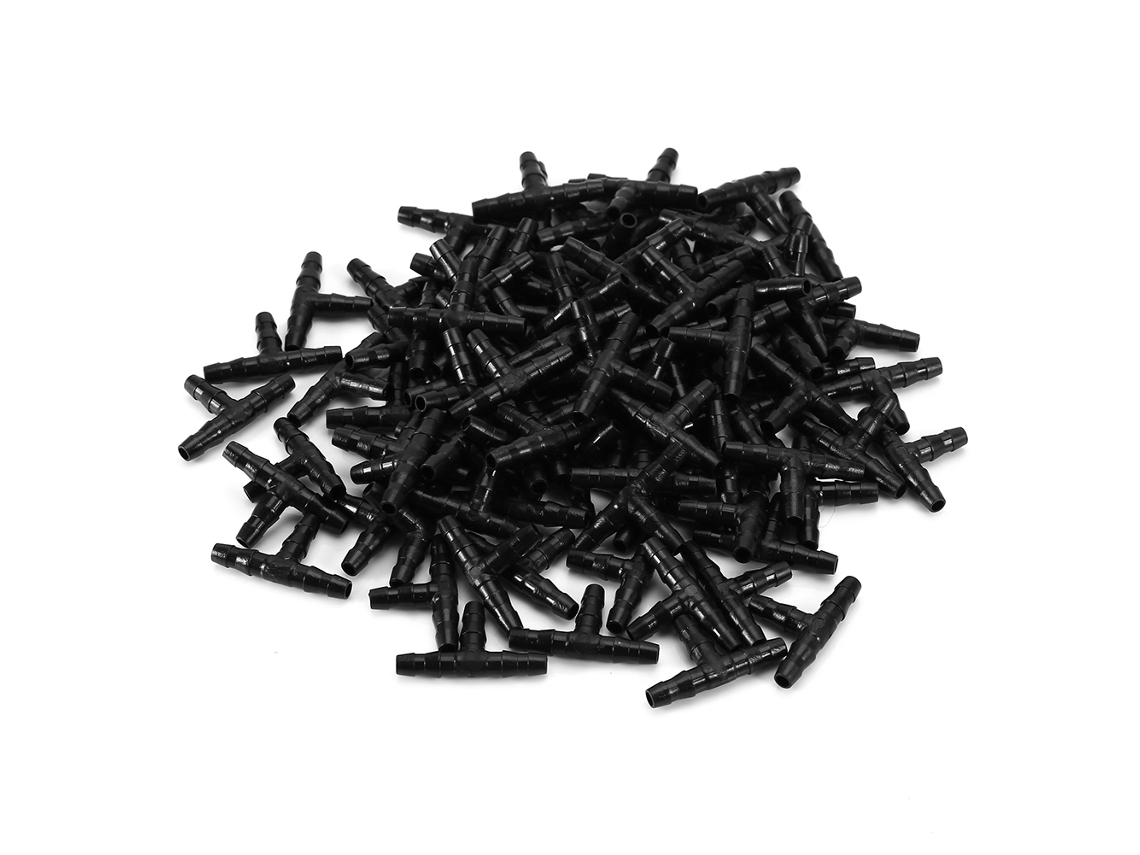 100pcs Conector T de Mangueira para Irrigação por Gotejamento | S/MARCA