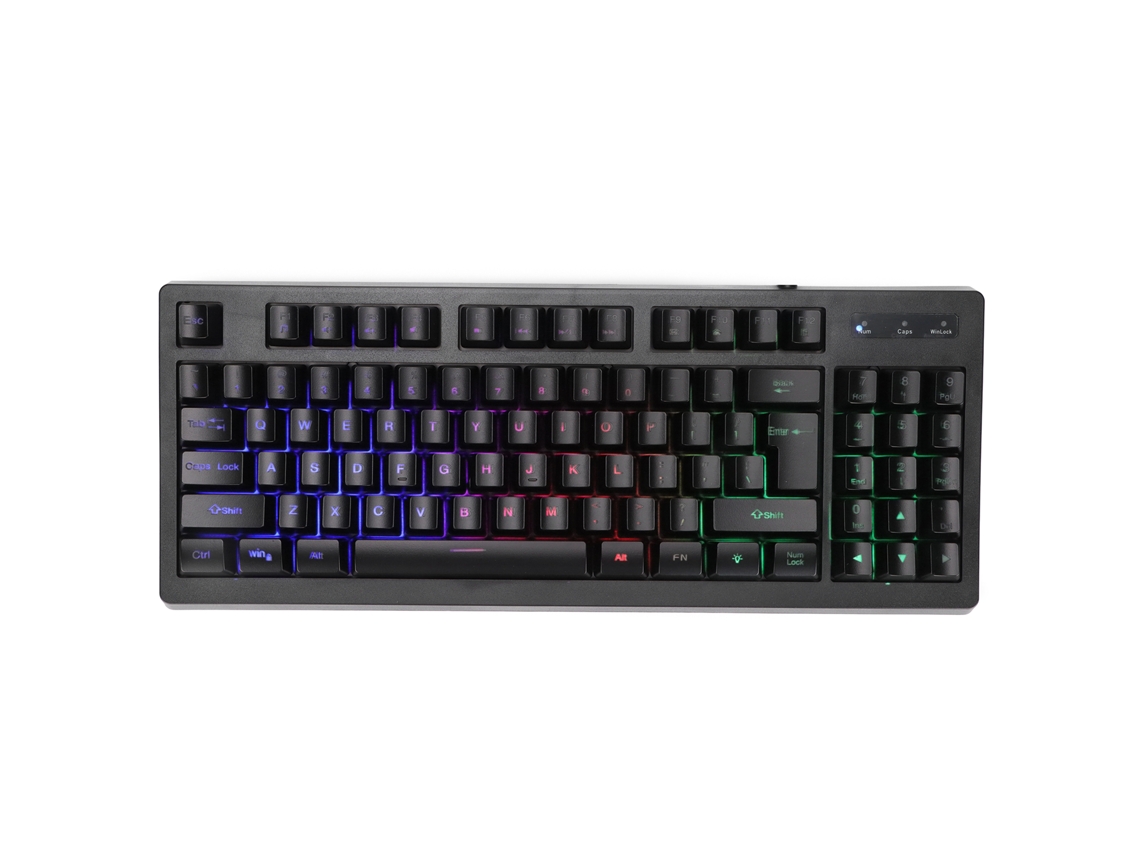 Aetheria teclado com Fio 89 Teclas Retroiluminado Colorido Capa Flutuante Acessório de Computador