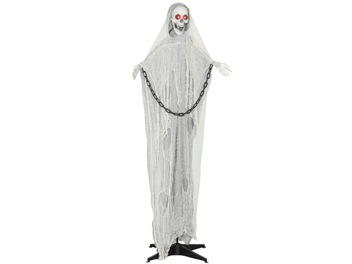 Halloween Ceifador 183 Cm, Olhos Brilhantes, Som, Animatrônico, Externo