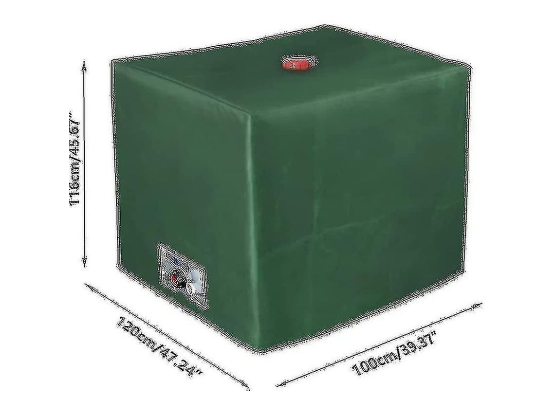 Capa Protetora para Tanque Ibc de Têxtil Oxford 210d Impermeável Uv Resistente Anti algas
