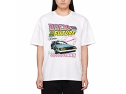 Rockinstone Back To The Future Movie Btf Clocks White Adult T-shirt Size:l