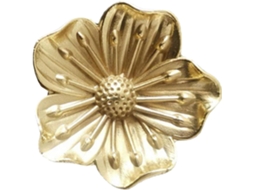Puxador Betooky Para Armário De Flores, Furo Único, Latão, Acabamento Dourado Vintage, Para Gaveta, Ideal Para Móveis