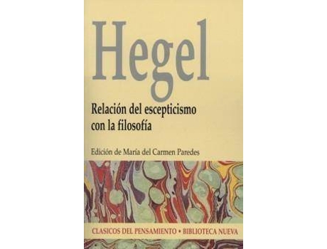 Livro Relacion Del Escéticismo Con La Filosofia de J W Hegel
