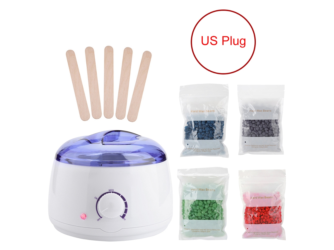 Calentador De Cera Elétrico Kit 400g Cera Depilatoria