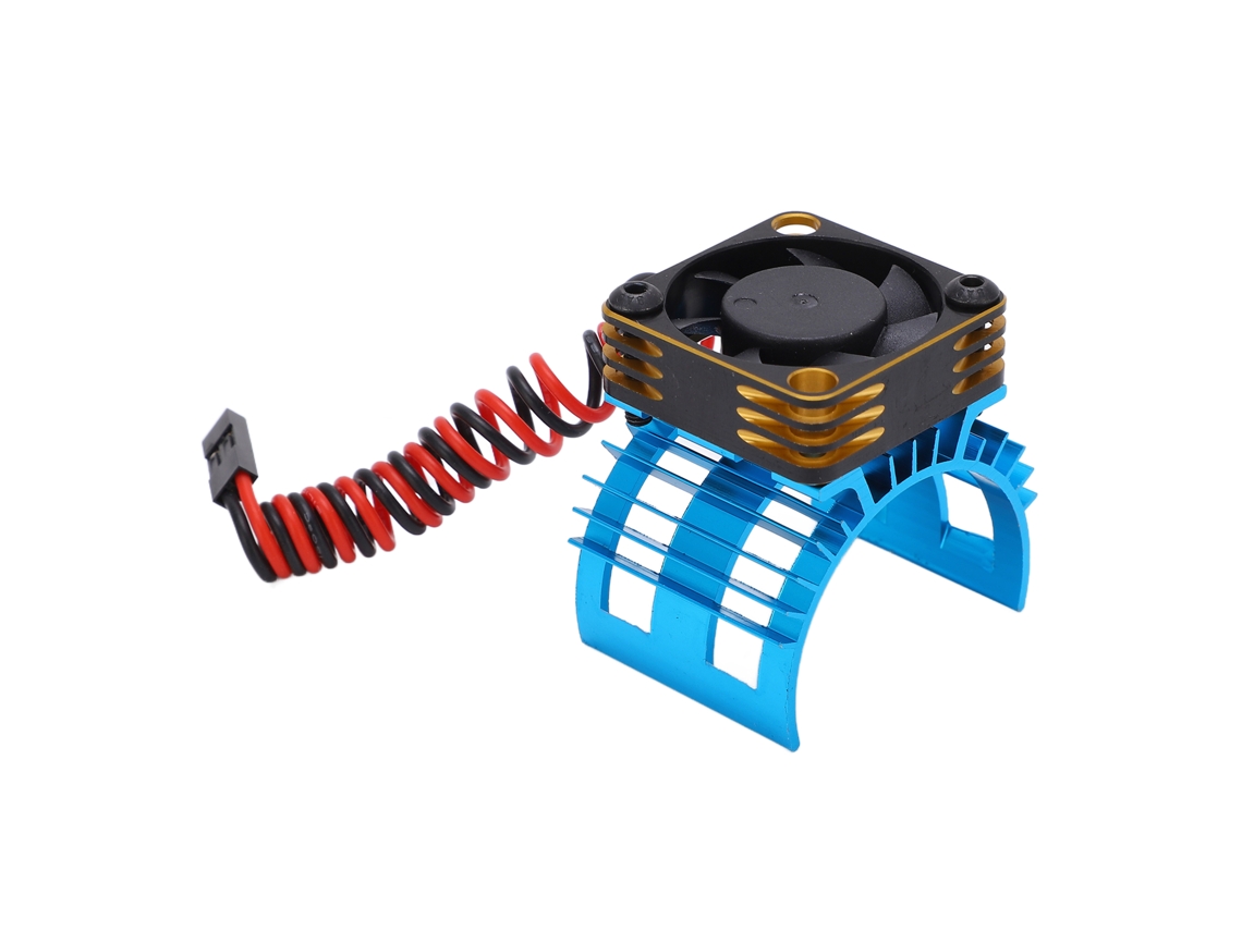 Cooler Motor Metal 36mm Carro Rc 1/12 1/10 Azul