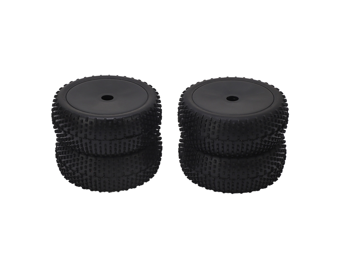 Mali 4 Pneus de Carro Rc com Diâmetro 112mm Borracha e Cubo Plástico Universal para Modelos 1/8
