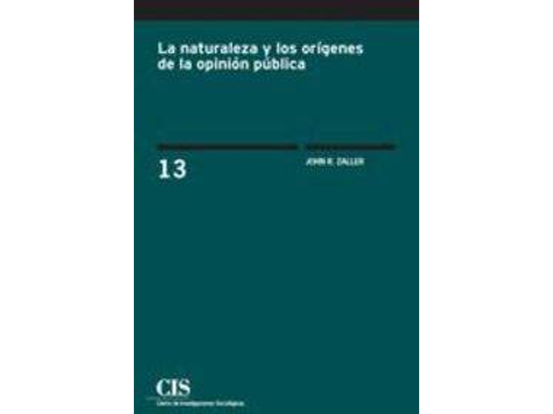 Livro Naturaleza Y Origenes De La Oponión Pública de John Zaller