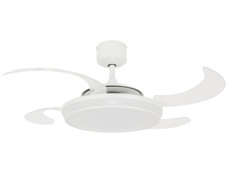 FANAWAY Evo1 48In 4Blade Ac Fan/Lt Led Wh 3Sp-Rc