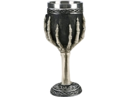 Copa De Cráneo Com Mão De Esqueleto De Resina E Aço Inoxidável Para Vinho Cerveja Bebidas 200ml