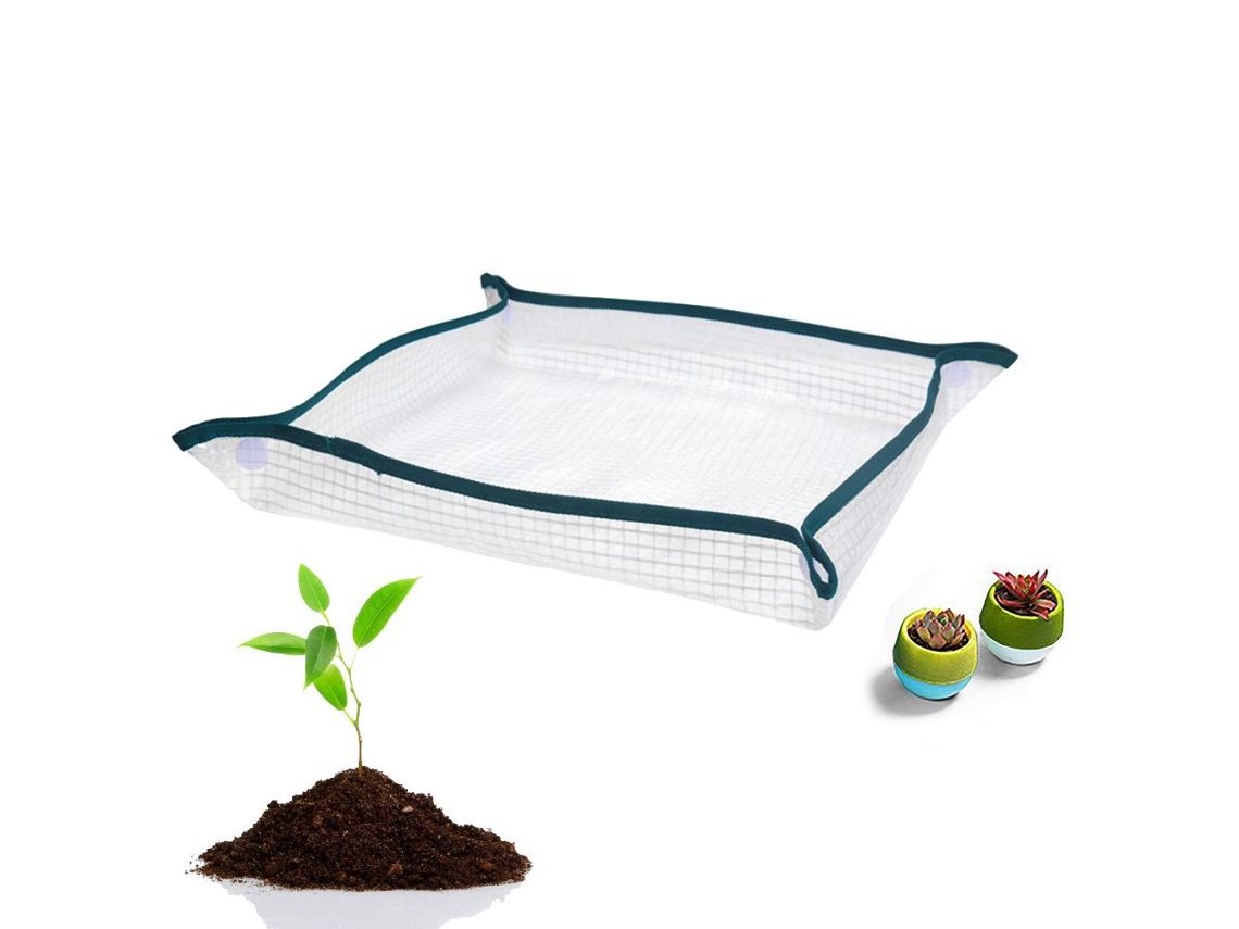 Tapete De Repotagem Reutilizável Transparente Com Malha Para Jardim E Vasos