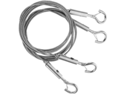 Conjunto De 2 Peças De Corda De Aço Reforçada Para Pendurar Quadros, Sistema De Ganchos Para Pendura Gokoco