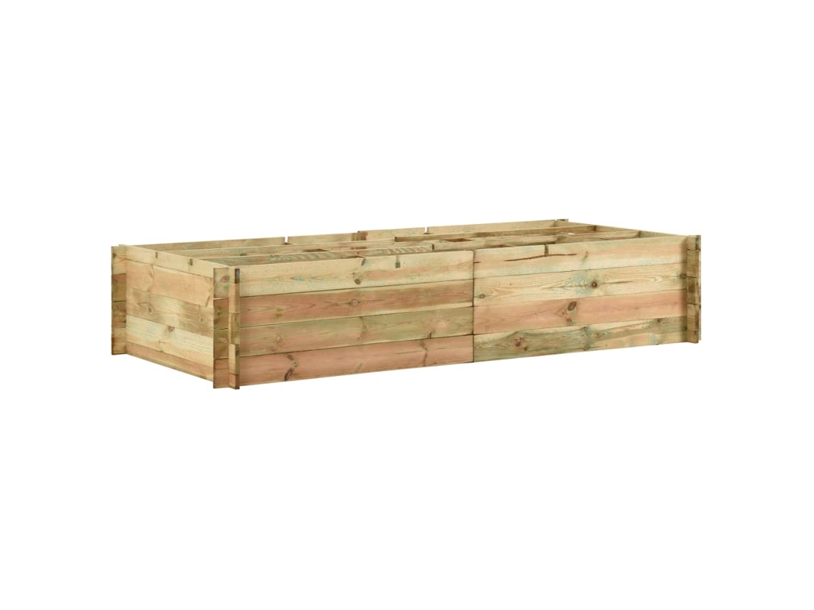 Vaso para plantas VIDAXL Marrom Pine Wood (197x100x40 cm)
