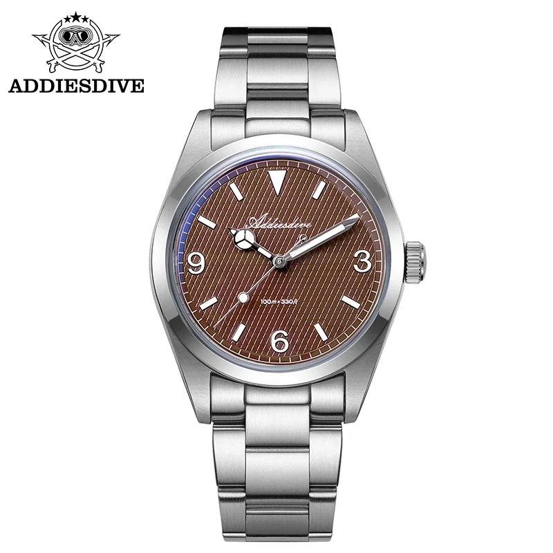 Relógio Feminino Luminoso De Quartzo (marrom E Branco), Resistente À Água Até 100 Metros.