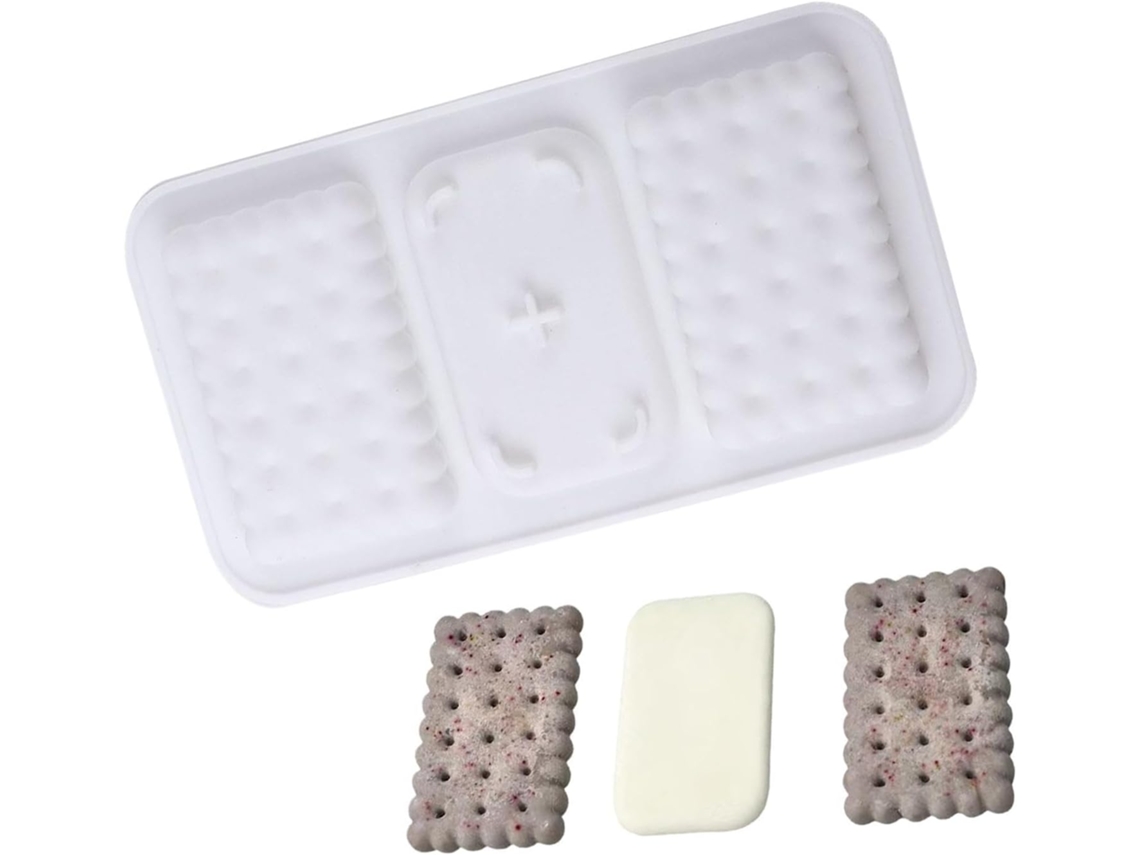 Formas De Silicone Para Biscoitos, Formato Quadrado 3d.