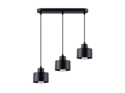 Lâmpada Pendente Savar 3 Preto
