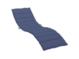 Sun Lounger Cushion, Sun Lounger Cushions Vidaxl Azul Poliéster (200 X 70 X 4 Cm)