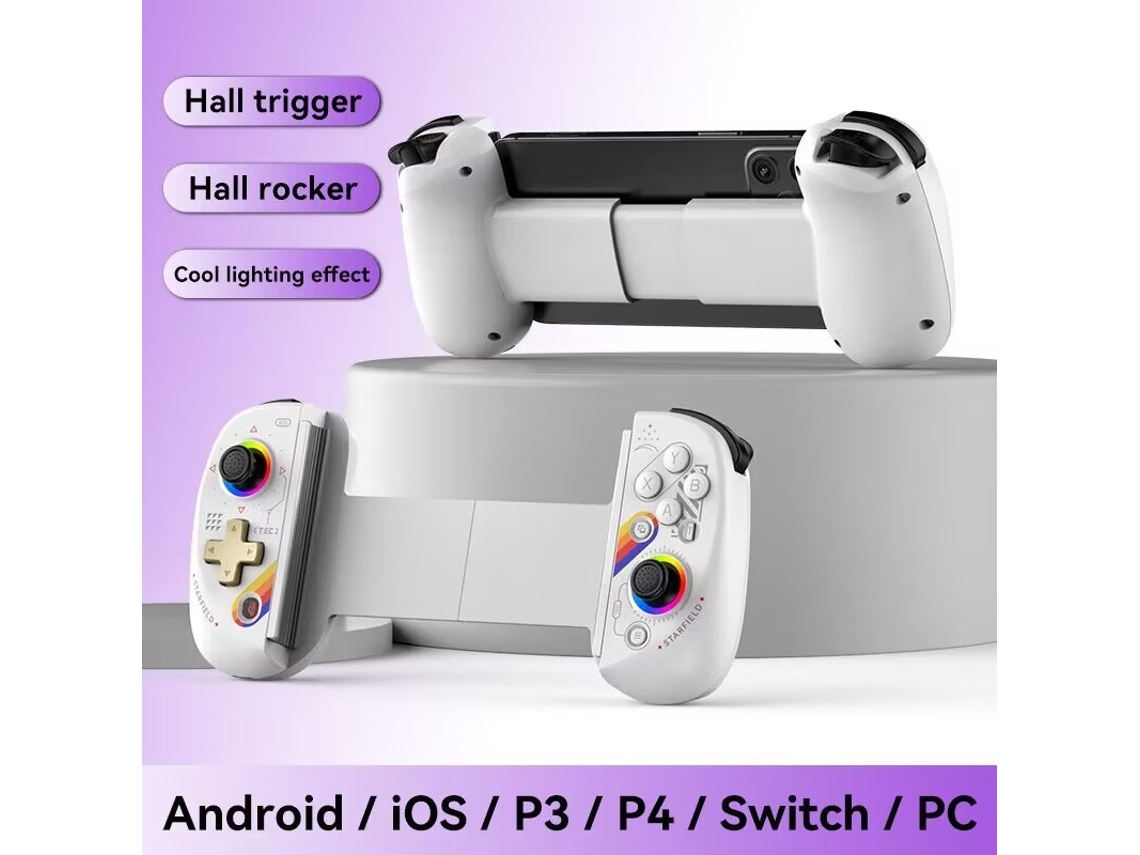 Controlador De Tablet Rgb D8 Pro Sem Fio, Joystick Expansível Bluetooth Compatível Com Switch, Ps3, Ps4, Android E Ios. Aeuzwr