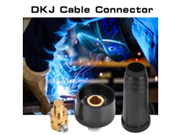 Conector rápido para cabo de solda estilo europeu DKJ50-70, preto, 1 peça.
