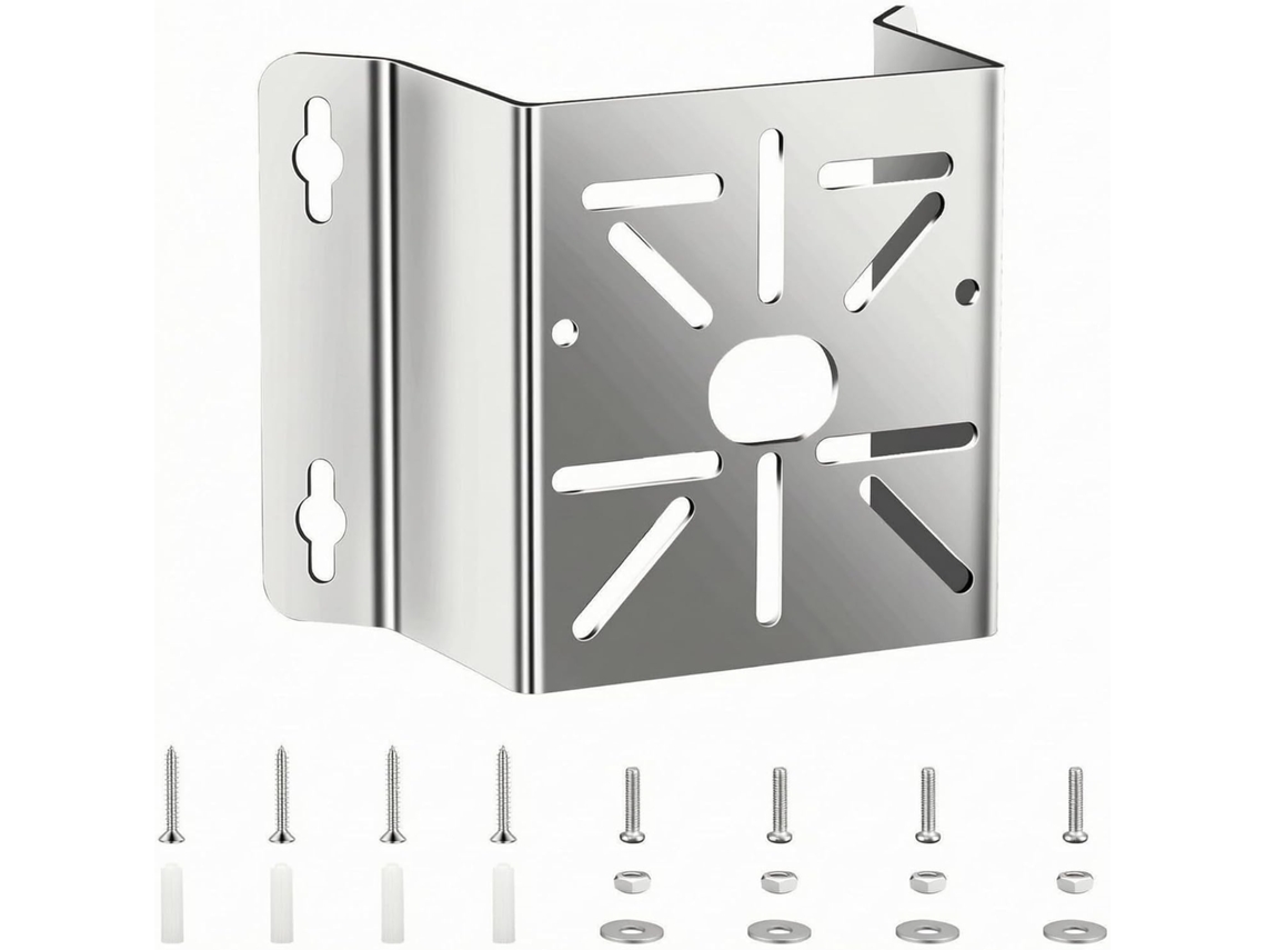 Suporte De Canto Com Placa Montagem Universal Em Aço Inoxidável E Furos Combinados, Adequado Para Projetos De Bricolagem