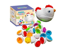 Brinquedos Ovos De Galinha Educativos Sensoriais Para Classificar Cores E Formas Crianças 3-6 Anos