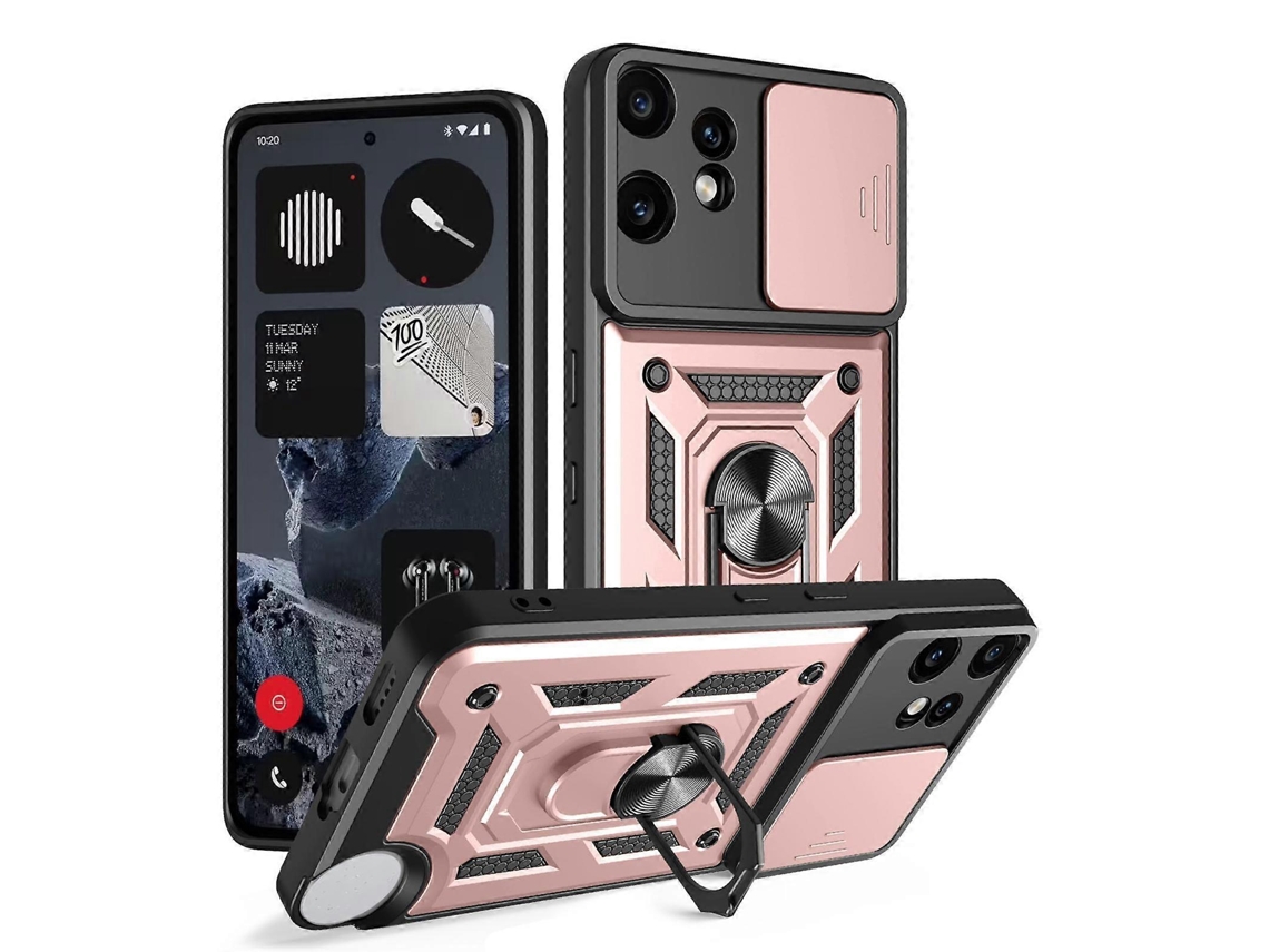 Capa Para Celular Cmf Phone 2 Pro Com Design De Tampa Deslizante Para Câmera, Feita Em Tpu E Pc.