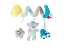 Mali brinquedo Pendente Espiral Pelúcia para Bebê Crib Carrinho de Bebê com Função Bb e Chocalho