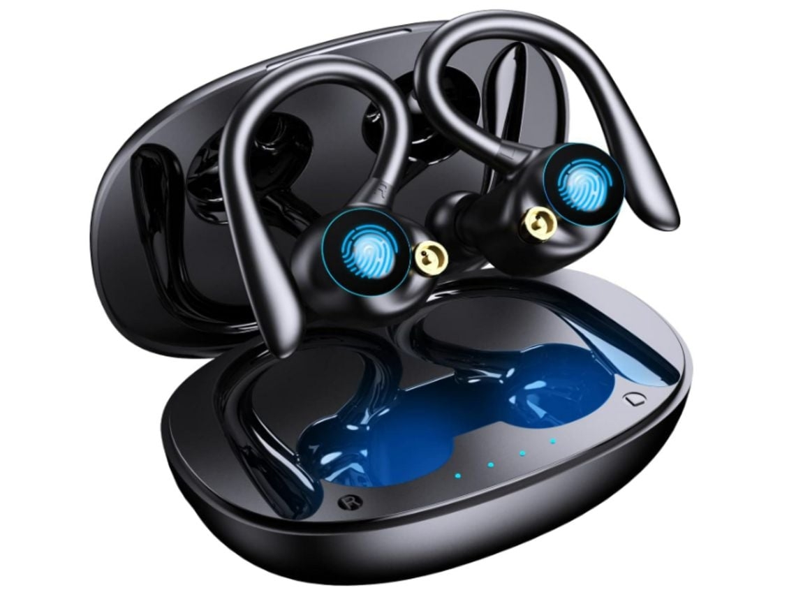 Auriculares Sem Horas Tempo NISSGU Bluetooth à Prova de Água Preto