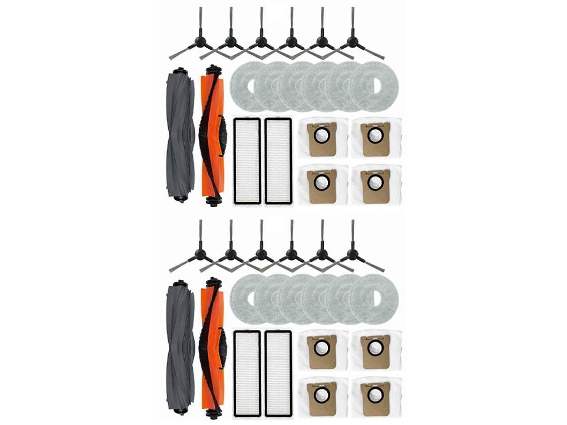 Conjunto De 40 Peças Para Aspirador De Pó Xiaomi X20 Max X20 Pro, Incluindo Escova, Saco De Pó, Filtro E Pano De Limpeza. Peças De Reposição Par_ptg