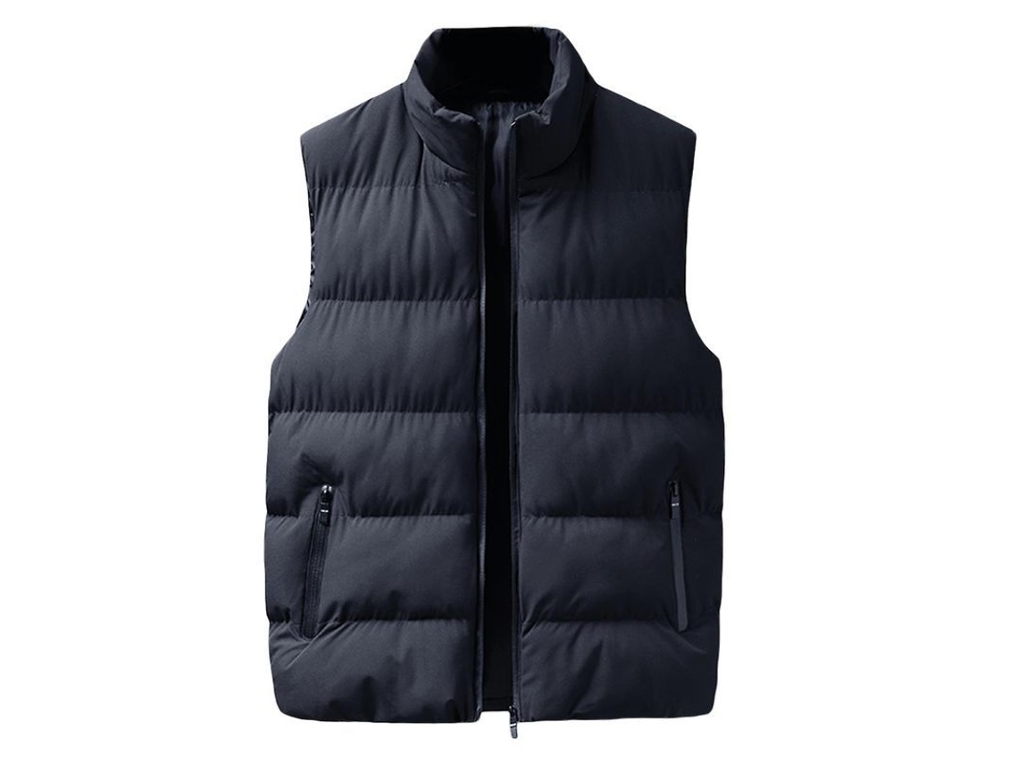 2026 chaleco Acolchado Casual Outdoor para Hombre com Gola Alta Mystdiy