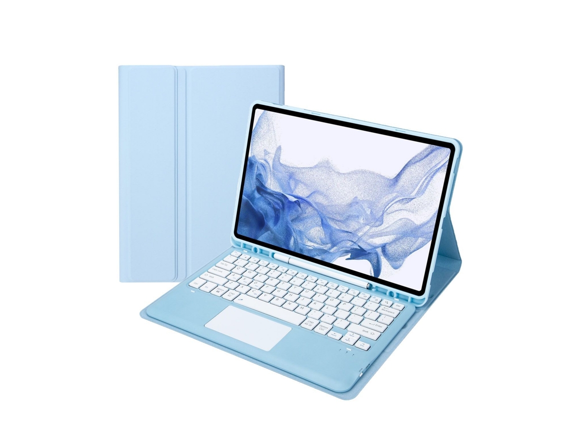 Lurelia Capa Com Teclado Bluetooth Para Samsung Tab S7fe 12.4 Com Touchpad