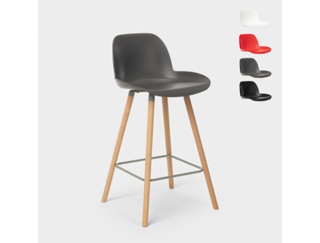 Banco alto moderno Eiffel para bar e cozinha design escandinavo Burji 65