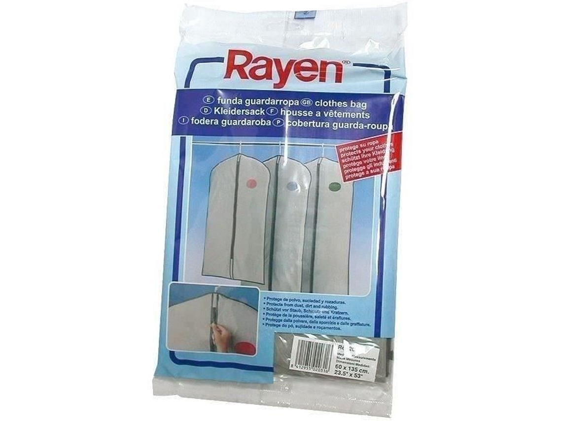 Capa para roupas 60x135 cm cinza rayen