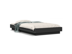 Bed Frame, Bed Frames Vidaxl Preto Madeira Processada (100 X 200 Cm)