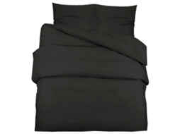 Duvet Cover Set, Duvet Cover Sets Vidaxl Preto Algodão (200 X 200 Cm + 80 X 80 Cm)