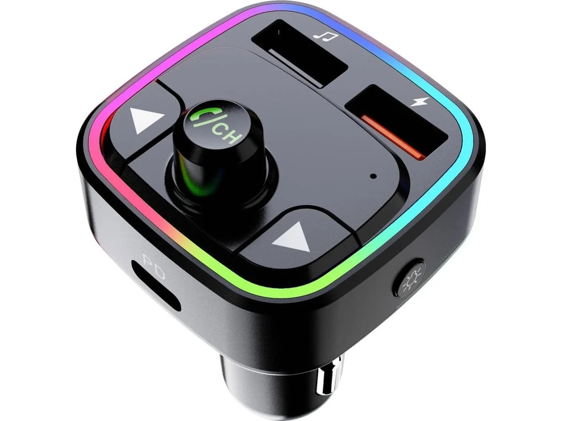 Transmissor FM GOODIS 30W (Outlet Grade A - Usb A e C -Preto)