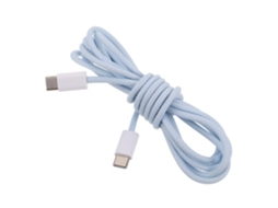 Cabo Usb Tipo C Trançado, Azul, Com Proteção, Para Celulares E Transferência De Dados. Cabo Usb Tipo C Trançado, Azul, Com Proteção, Pa Gokoco