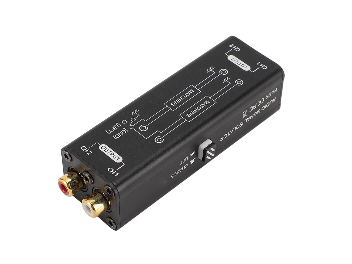 Potenciômetro de isolamento de sinal de áudio com interface RCA plug and play EOOCOO