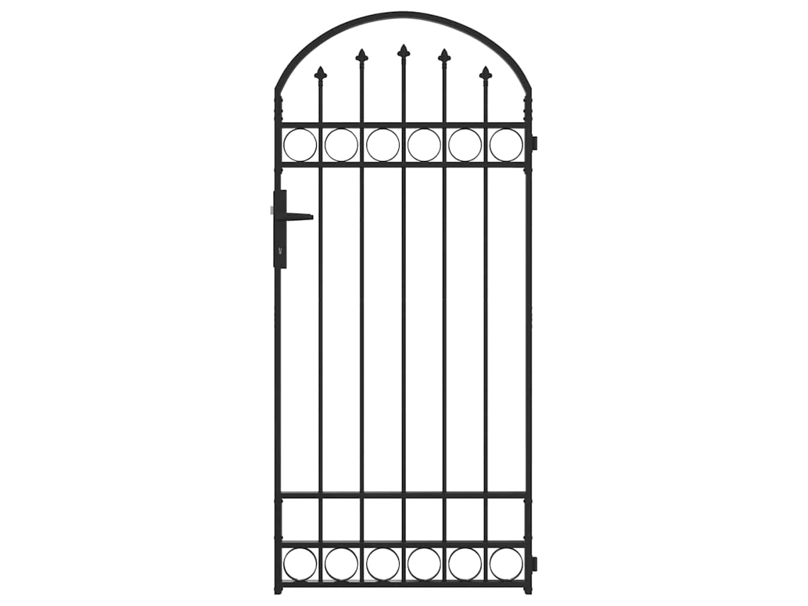 Conjunto 1 Cerca Externa Vidaxl Cinzento Aço (200 X 88 X 14 Cm)