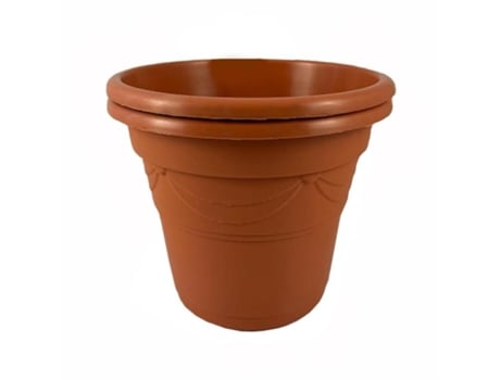 Vaso Marrom 17 Cm Lote 2 Lomon
