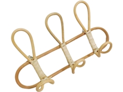 Cabideiro Decorativo Multifuncional Em Rattan, Para Parede, Ideal