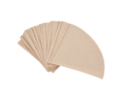 40pcs Papel Filtro Café Cone Descartável Polpa Madeira Natural Sem Branqueador para Cafeteira Drip | S/MARCA
