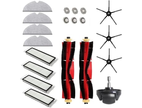 Conjunto de 20 Acessórios para Aspirador de Pó Robô para Roborock S6/S INF