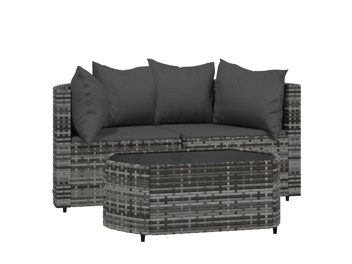 Garden Lounge Set, Garden Lounge Sets Vidaxl Cinzeto Rattan / Vime (n/a)