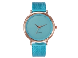 Relógio Feminino Casual de Quartzo com Pulseira de Plástico Fashion Simples Menta