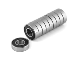 10 Peças De Rolamentos De Bola 6001-2rs Selados Com Borracha Duráveis Multiusos 12x28x8mm