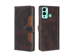 Capa De Celular Em Couro Com Fecho Magnético E Toque Suave Para Infinix Hot 12 Play